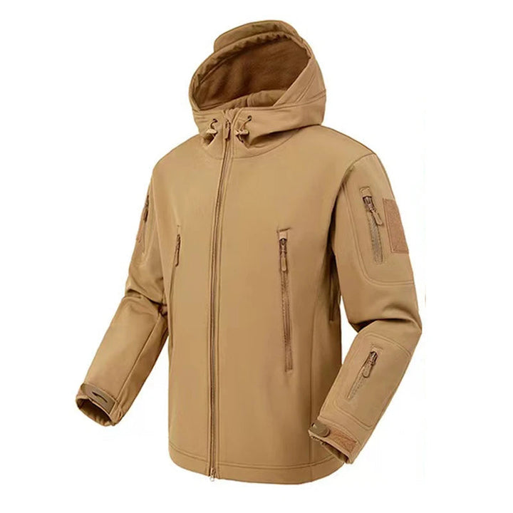 Drune | Herren wasserdichte Fleecejacke - Kapuzen-Winterjacke