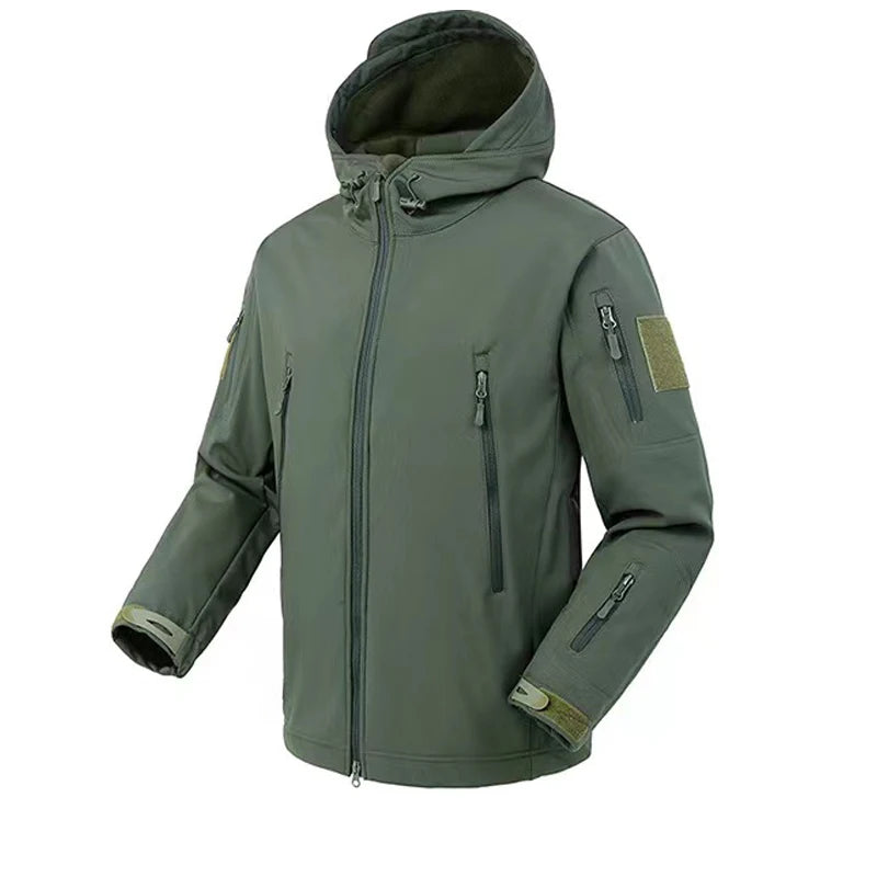 Drune | Herren wasserdichte Fleecejacke - Mit Kapuze Winter