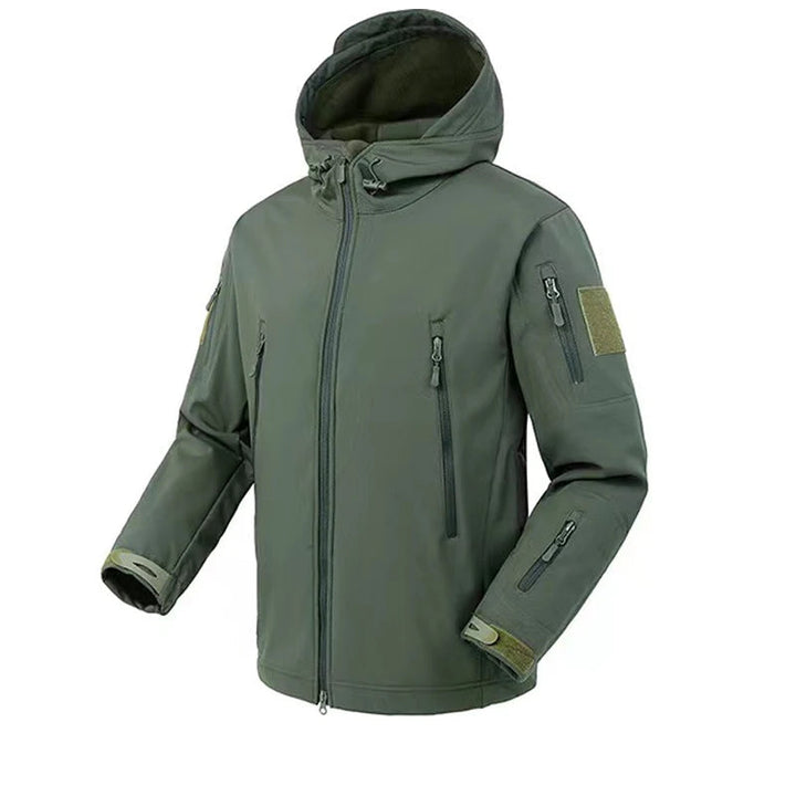Drune | Herren wasserdichte Fleecejacke - Mit Kapuze Winter