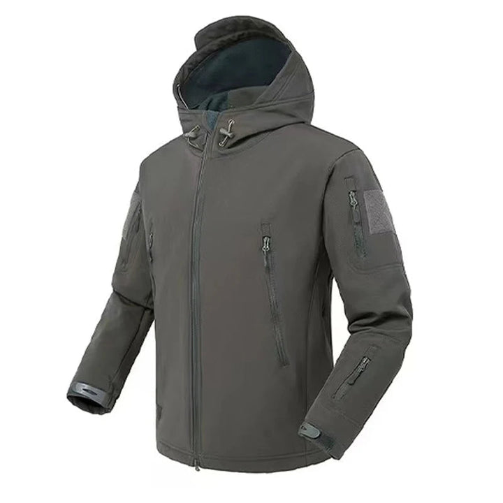 Drune | Herren wasserdichte Fleecejacke - Kapuzen-Winterjacke