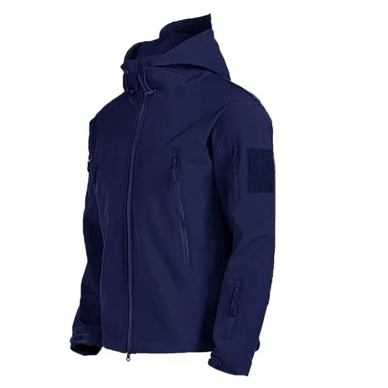 Drune | Herren wasserdichte Fleecejacke - Mit Kapuze Winter