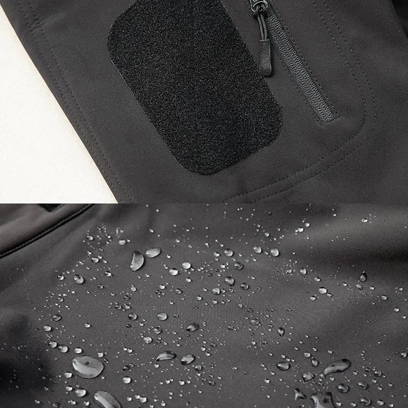 Drune | Herren wasserdichte Fleecejacke - Mit Kapuze Winter