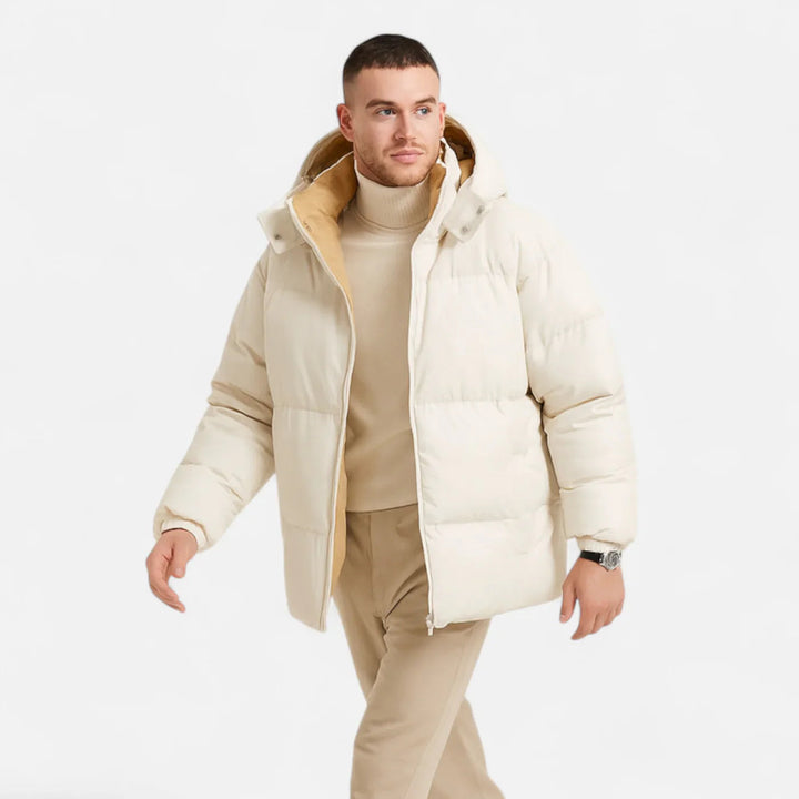 Drune | Herren Daunenjacke, Mit Kapuze, Oversized - Winter