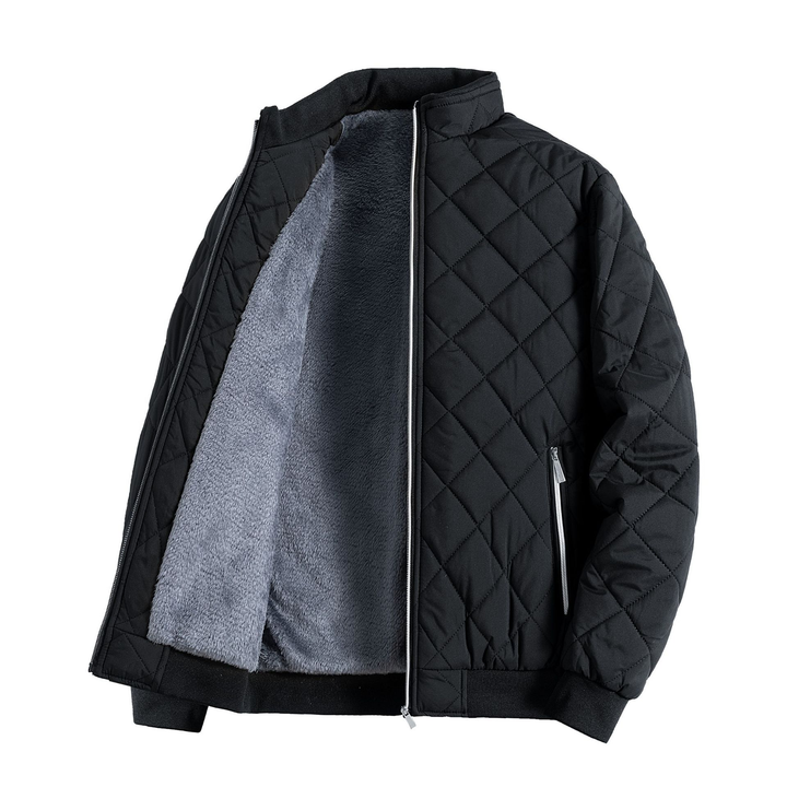 Drune | Stylische Herren Freizeit Fleece Puffer Jacke für kalte Tage