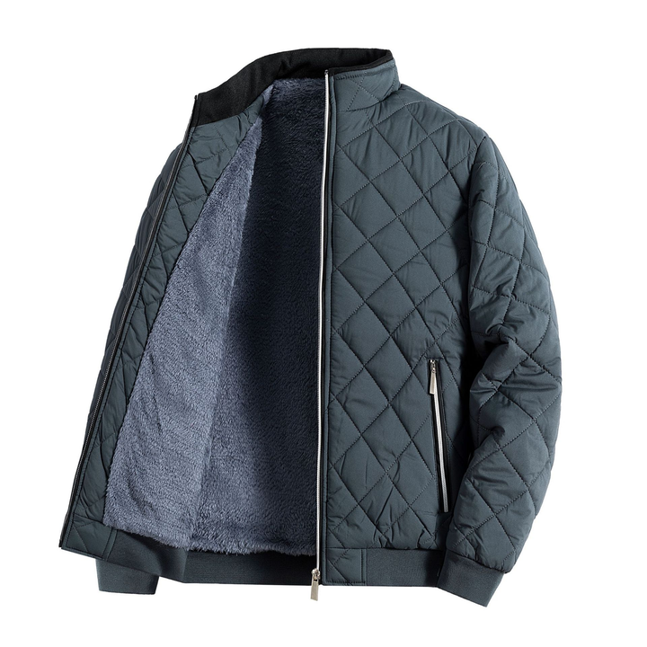 Drune | Stylische Herren Freizeit Fleece Puffer Jacke für kalte Tage