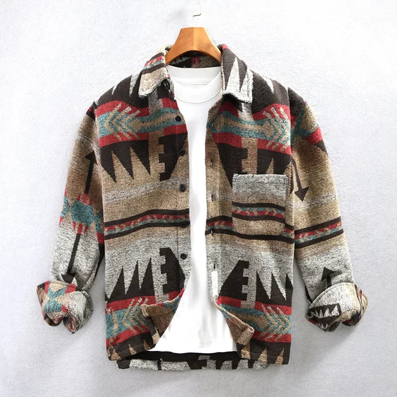 Drune | Aztekenjacke im Hemdenstil