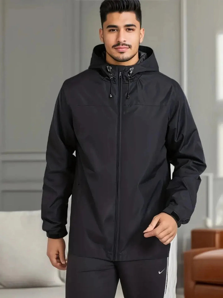 Drune | Herren Wasserdichte Kapuzen Windbreaker Jacke
