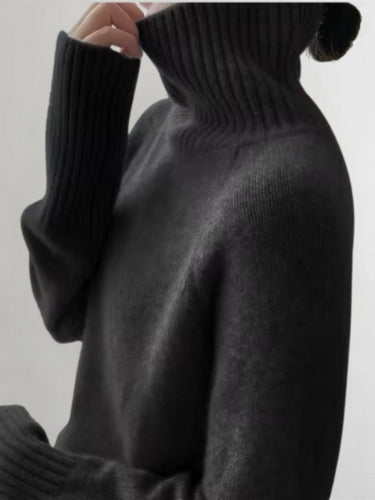 Drune | Strickpullover Hoher Kragen Oversize Passform