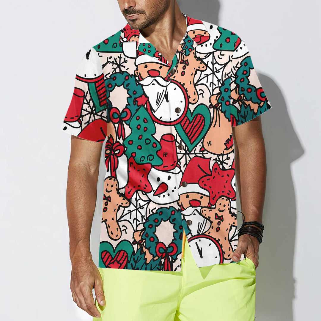 Drune | Fröhliche Weihnachten Y'all Shirt für Männer Weihnachts-Hawaiian-Shirt, das beste Weihnachtsgeschenk für Männer