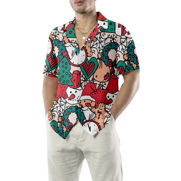 Drune | Fröhliche Weihnachten Y'all Shirt für Männer Weihnachts-Hawaiian-Shirt, das beste Weihnachtsgeschenk für Männer