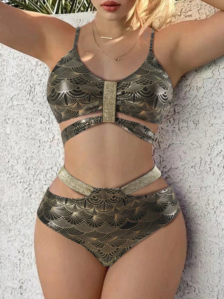 Drune | Bikini Push-Up mit Metallnähten