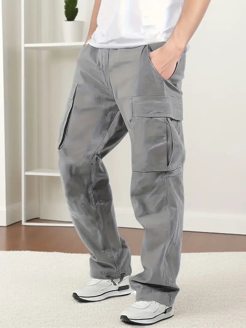Drune | Lässige Jogginghose Herren mit Elastischem Bund und Taschen