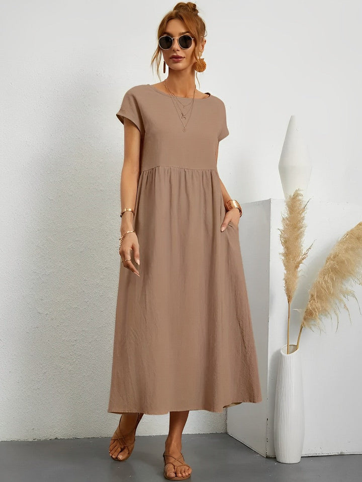 Drune | Atemberaubendes Baumwoll-Sommerkleid mit Bequemem Schnitt für Warmes Wetter