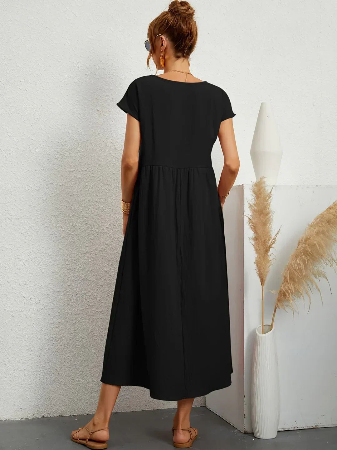 Drune | Casual Elegant Baumwolle und Leinenkleid