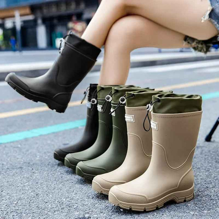 Drune | Wadenregenschuhe - Leichtgewichtiger, wasserdichter Gummi-Design für Komfort