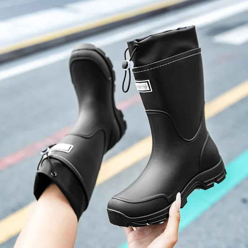 Drune | Wadenregenschuhe - Leichtgewichtiger, wasserdichter Gummi-Design für Komfort