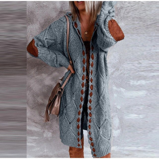 Drune - Mittellange Kapuzenpullis Strickjacke