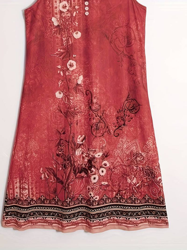 Drune | Ärmellos Lockere Passform Boho Kleid Sommerkleid