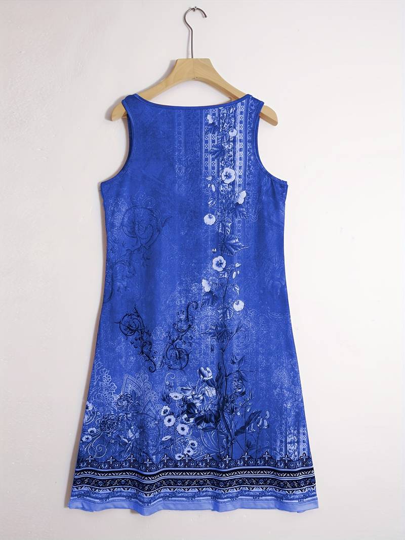 Drune | Ärmellos Lockere Passform Boho Kleid Sommerkleid