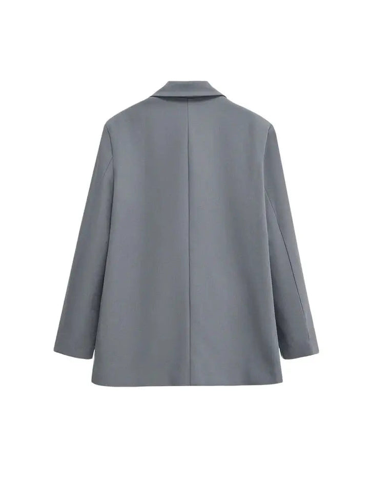 Drune | Damen Blazer - Strukturiert Mit Doppelknopfverschluss