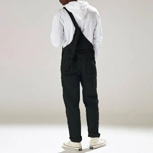 Drune | Lässige Jumpsuits aus Denim mit Verstellbaren Trägern und Taschen