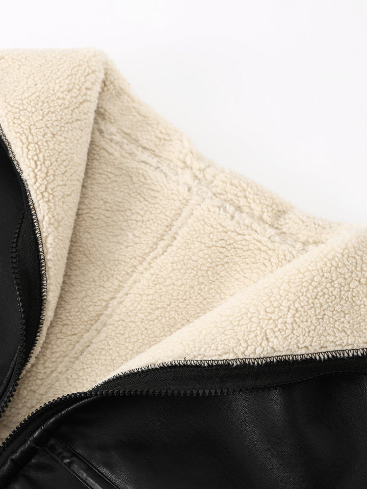 Drune | Warmer Mantel mit Fell
