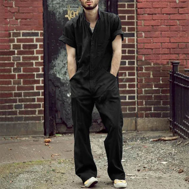 Drune | Einfarbiger Jumpsuit Für Männer