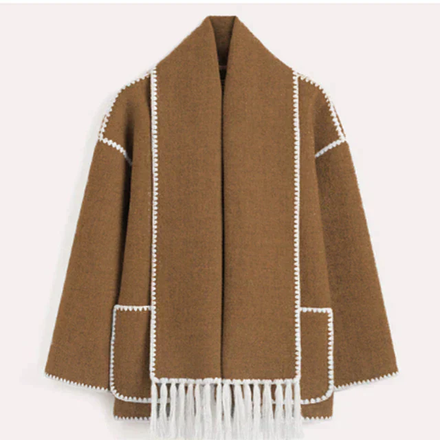 Drune | Blendenjacke - elegante oversized Damenwinteroberbekleidung