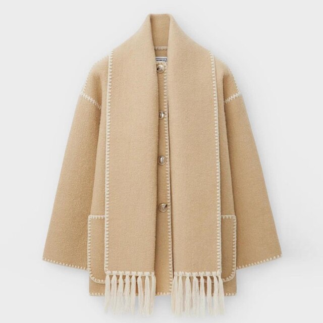 Drune | Blendenjacke - elegante oversized Damenwinteroberbekleidung