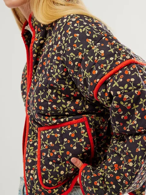 Drune | Vintagejacke mit Blumenmuster