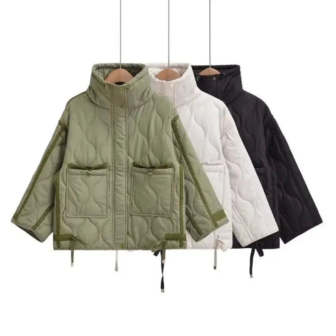 Drune | Damen-Daunenjacke mit Stehkragen