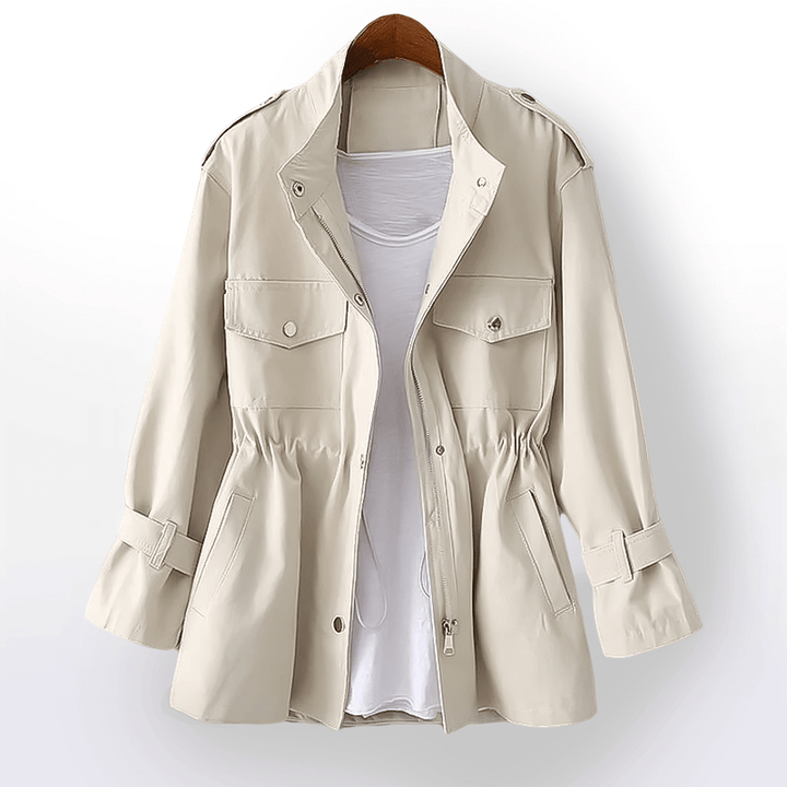 Drune | Damen Windbreaker Jacke mit Taschen und langen Ärmeln