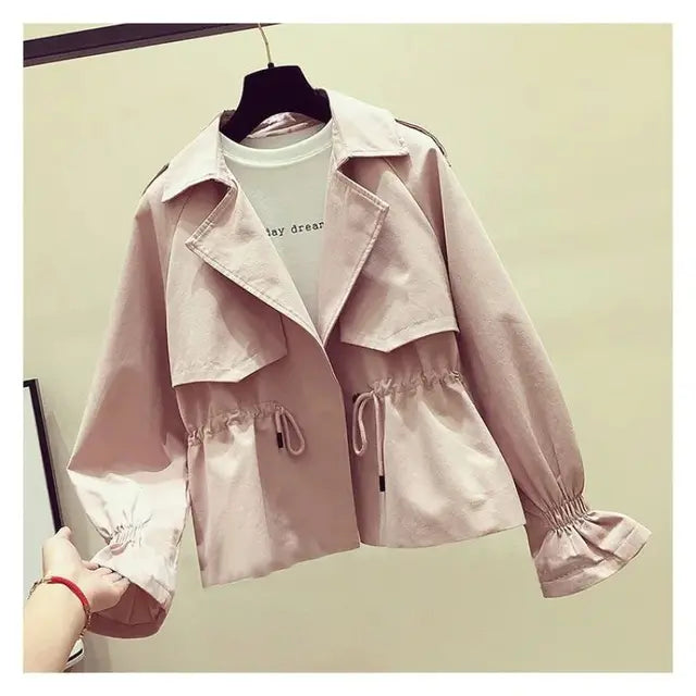 Drune - Damen schwarze taillierte Freizeitjacke für einen schicken Look