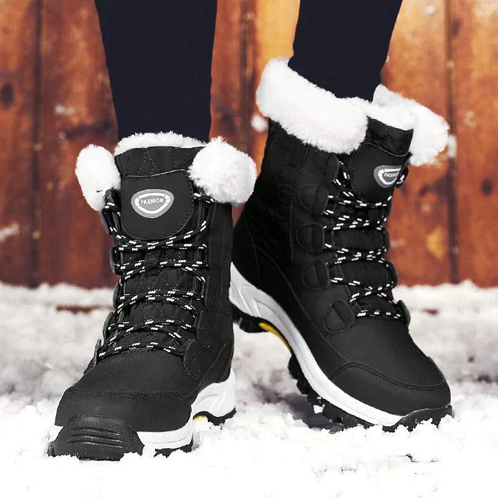 Drune | Klassische Winter Midi Stiefel mit Futter für Frauen