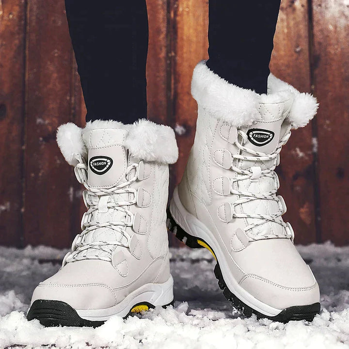 Drune | Klassische Winter Midi Stiefel mit Futter für Frauen