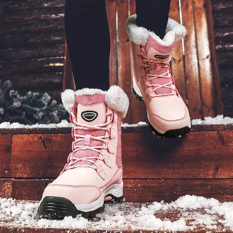 Drune | Klassische Winter Midi Stiefel mit Futter für Frauen