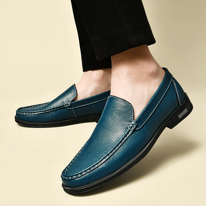 Drune | Leder Slipper Loafers Herrenschuhe