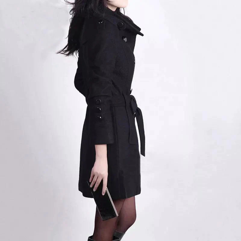 Drune | Modischer Mantel mit Gürtel