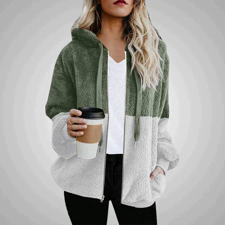 Drune | Flauschiger Damen-Teddy-Kapuzenpulli