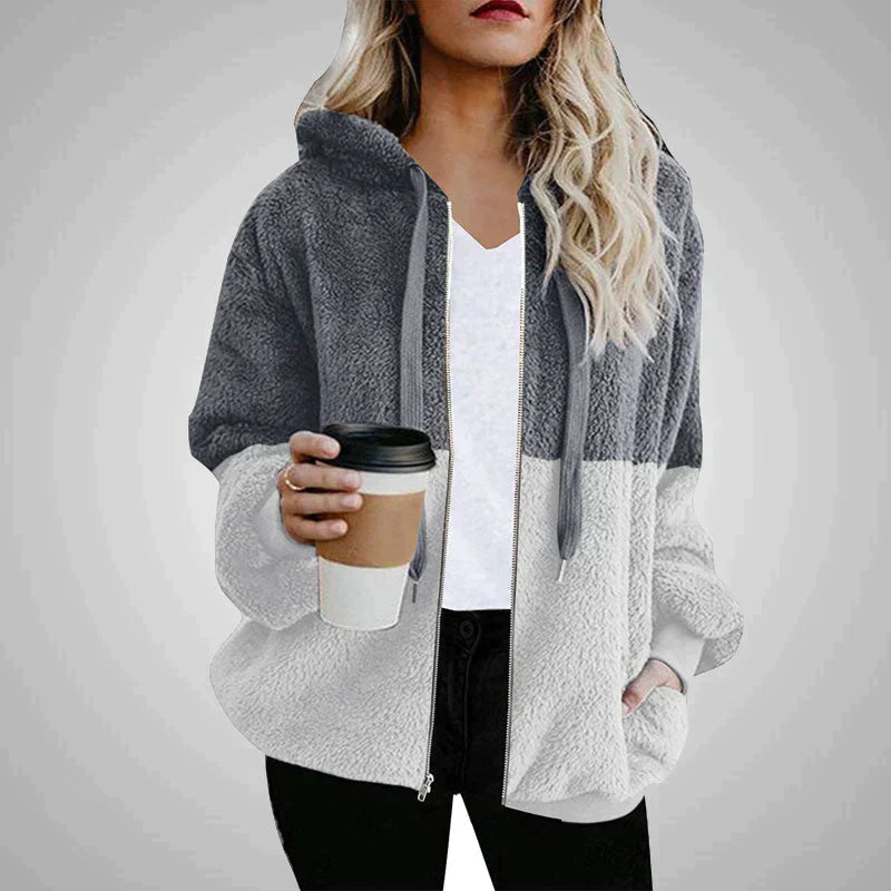 Drune | Flauschiger Damen-Teddy-Kapuzenpulli