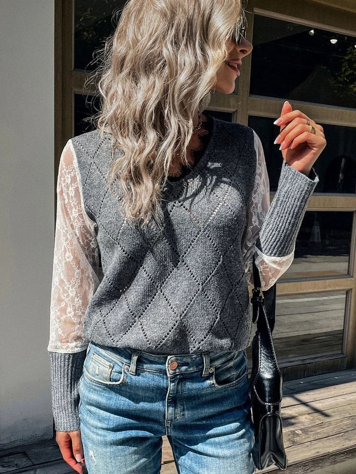 Drune | V-Ausschnitt Top für Damen