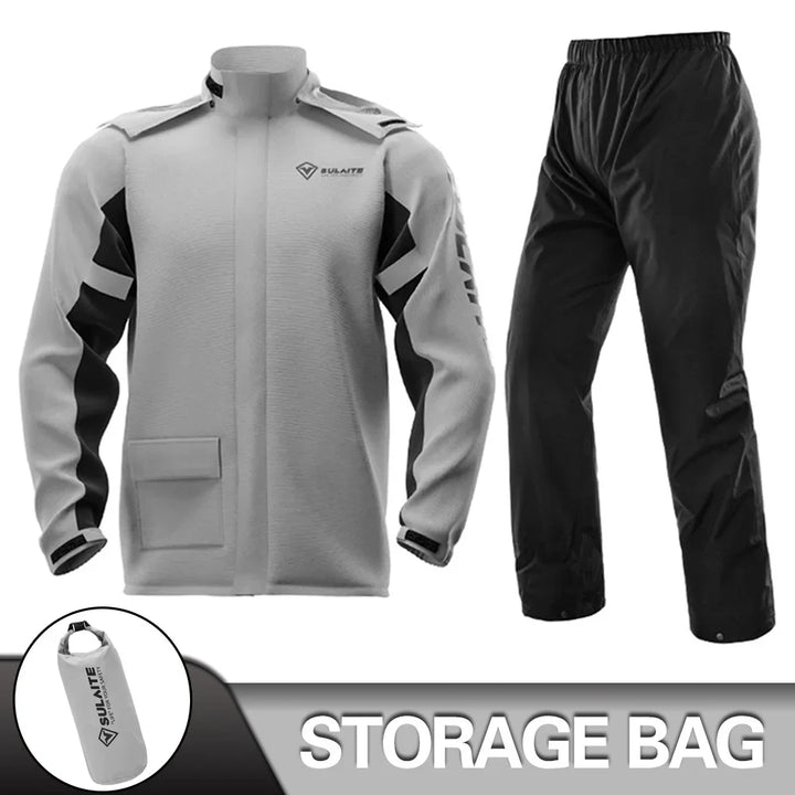 Drune | Unisex Motorrad Regenjacke wasserdicht und atmungsaktiv - Leichtes Design