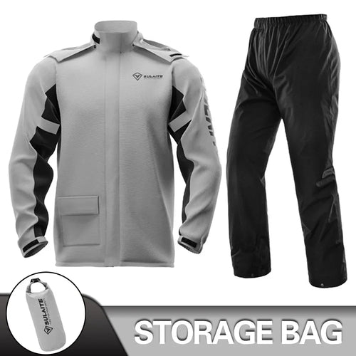 Drune | Unisex Motorrad Regenjacke wasserdicht und atmungsaktiv - Leichtes Design