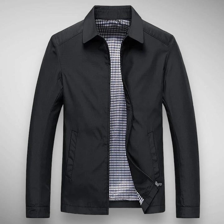 Drune | Herren Harrington-Jacke - Karierte Futter & Klassischer Kragen