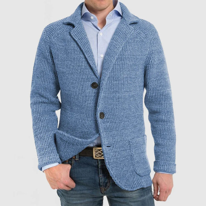Drune | Herren Strickblazer mit zwei Knöpfen