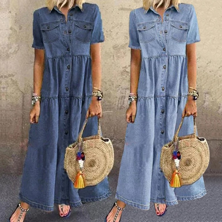 Drune | Elegantes Denim-Kleid