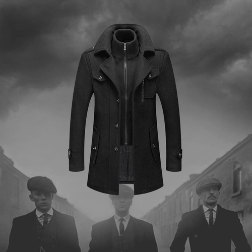 Drune | Eleganter und warmer Tweed-Wintermantel für Männer