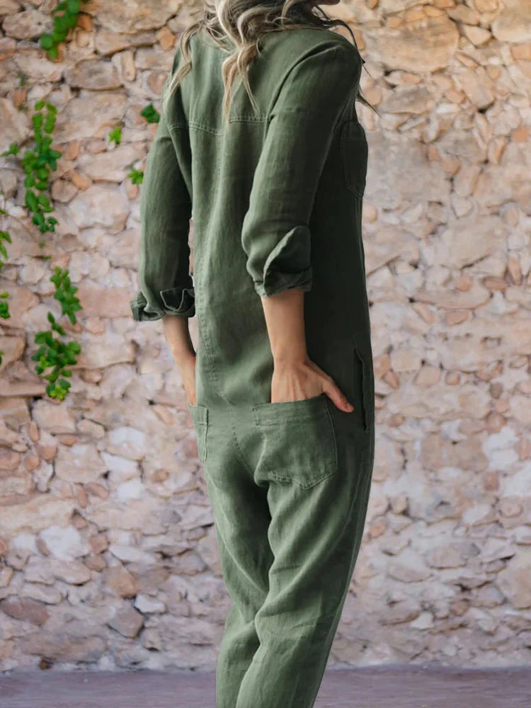 Drune | Eleganter Jumpsuit aus Baumwolle