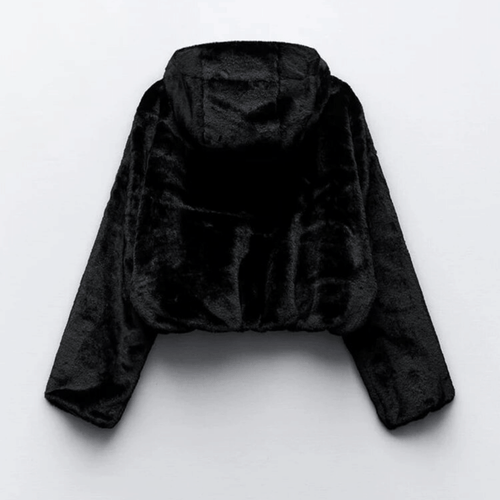 Drune | Damen Stilvolle Kunstleder Winterjacke