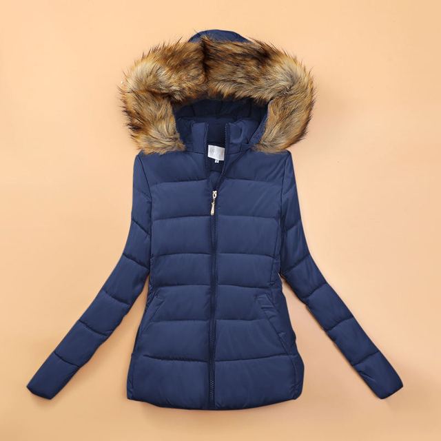 Drune | Winterjacke mit Kunstfellkragen für Damen